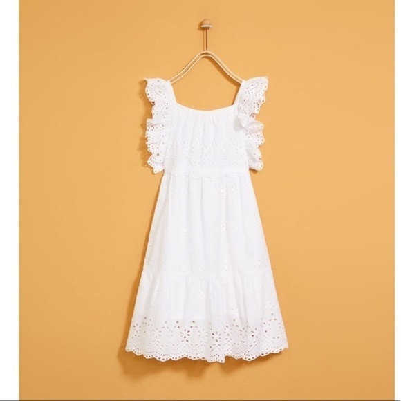 ZARA KIDS Eyelet Swiss Embroidery Dress 13/14 - Picture 1 of 8